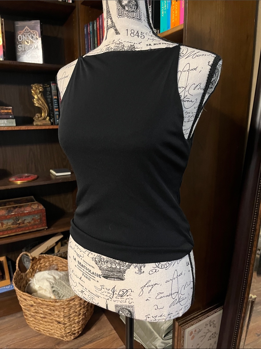 wild fable Black High-Neck Halter Tank Top